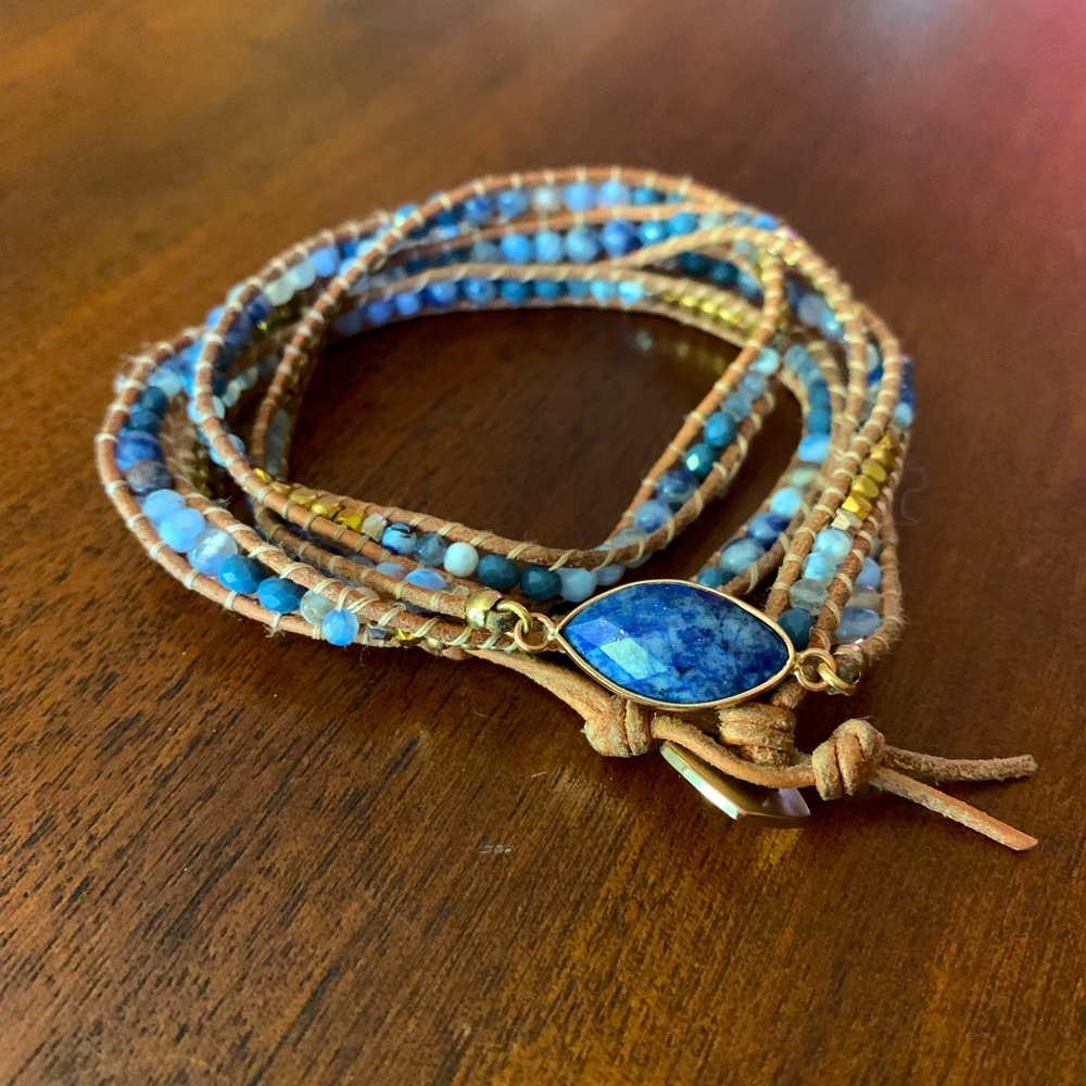 Natural Stone Wrap Bracelet